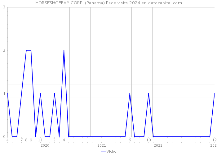 HORSESHOEBAY CORP. (Panama) Page visits 2024 