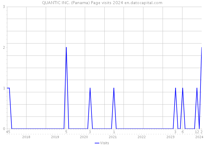 QUANTIC INC. (Panama) Page visits 2024 