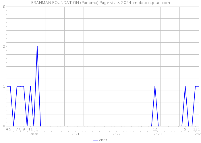 BRAHMAN FOUNDATION (Panama) Page visits 2024 