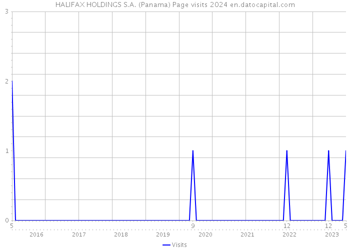 HALIFAX HOLDINGS S.A. (Panama) Page visits 2024 