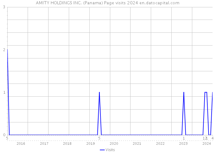 AMITY HOLDINGS INC. (Panama) Page visits 2024 