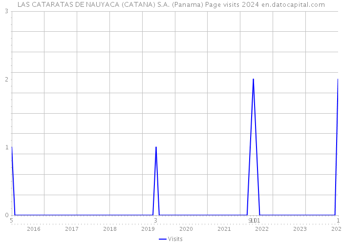 LAS CATARATAS DE NAUYACA (CATANA) S.A. (Panama) Page visits 2024 