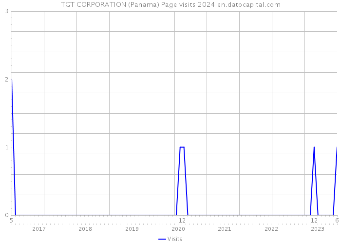 TGT CORPORATION (Panama) Page visits 2024 