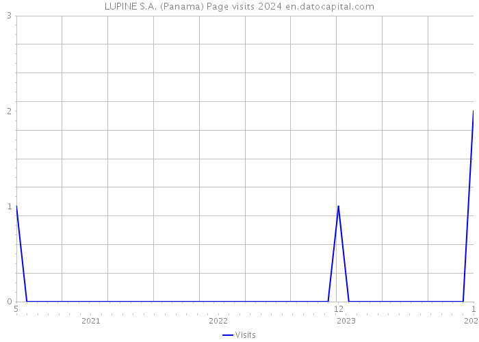 LUPINE S.A. (Panama) Page visits 2024 