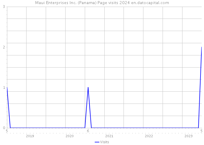 Maui Enterprises Inc. (Panama) Page visits 2024 