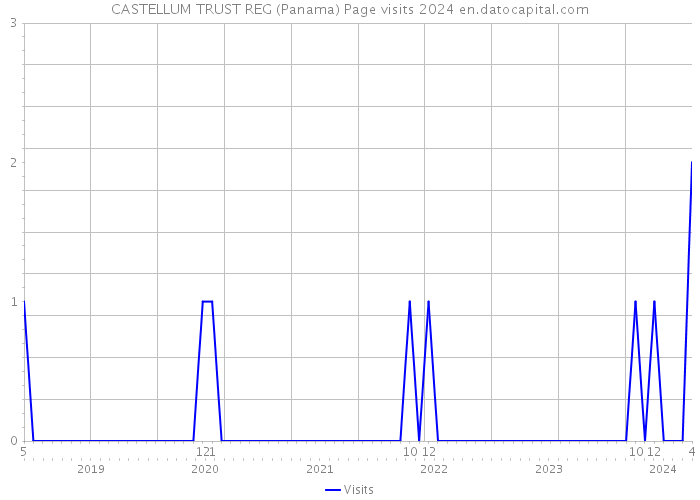 CASTELLUM TRUST REG (Panama) Page visits 2024 