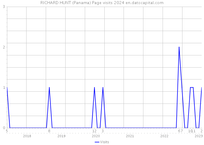 RICHARD HUNT (Panama) Page visits 2024 