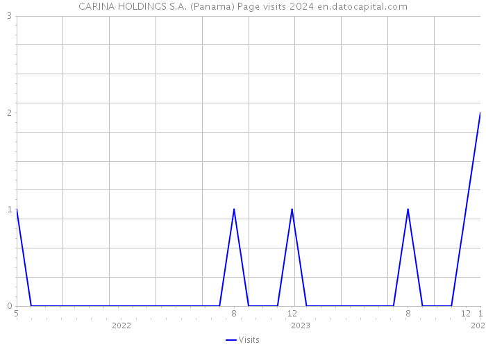 CARINA HOLDINGS S.A. (Panama) Page visits 2024 