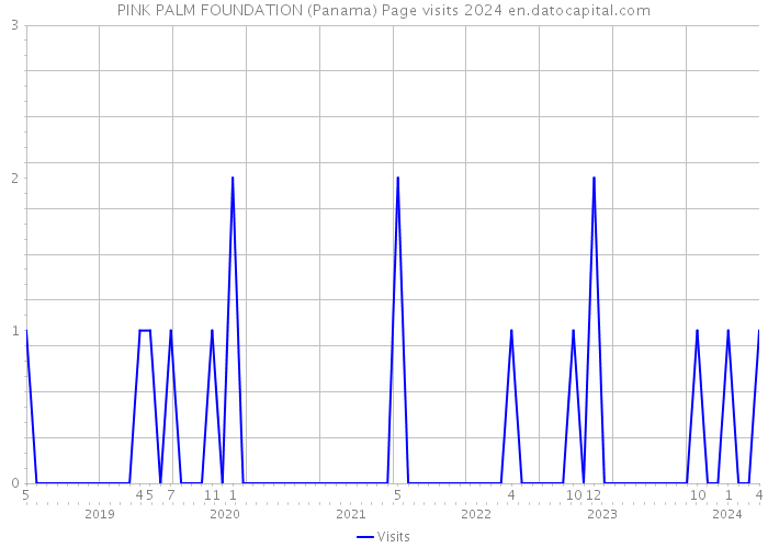 PINK PALM FOUNDATION (Panama) Page visits 2024 