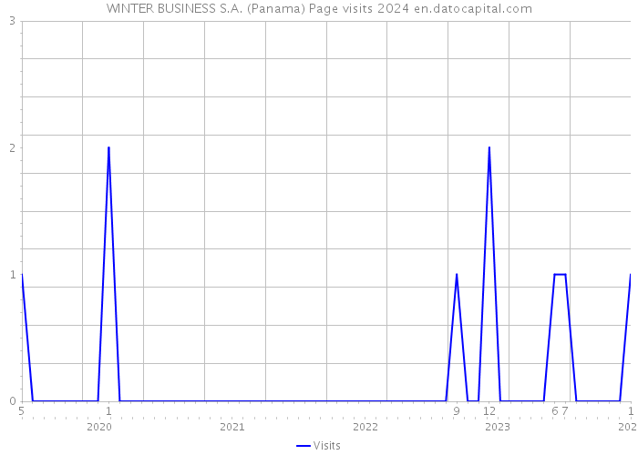 WINTER BUSINESS S.A. (Panama) Page visits 2024 