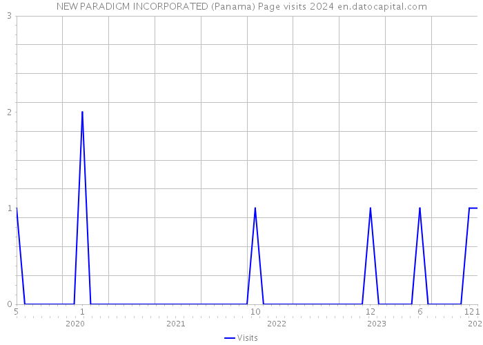NEW PARADIGM INCORPORATED (Panama) Page visits 2024 