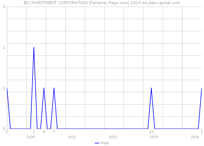 BIC INVESTMENT CORPORATION (Panama) Page visits 2024 