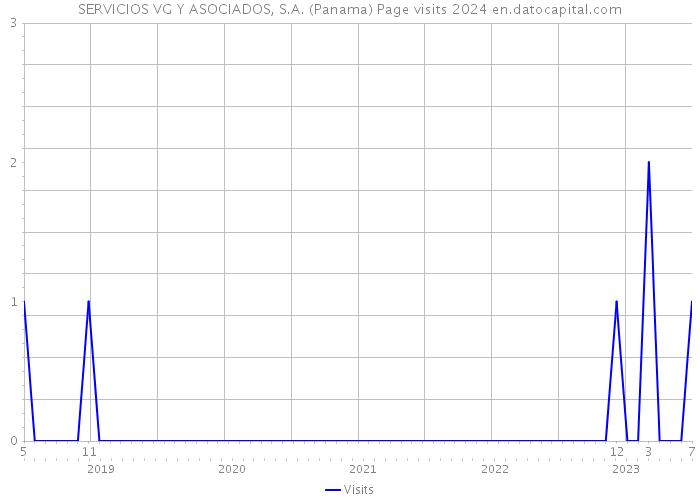 SERVICIOS VG Y ASOCIADOS, S.A. (Panama) Page visits 2024 