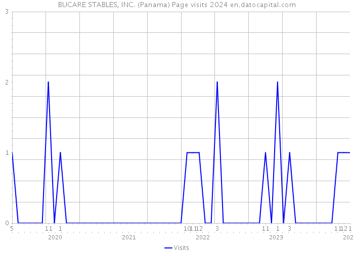 BUCARE STABLES, INC. (Panama) Page visits 2024 