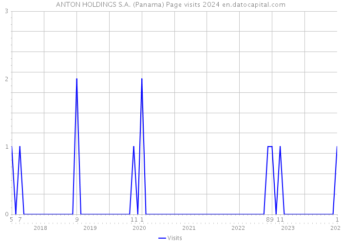ANTON HOLDINGS S.A. (Panama) Page visits 2024 