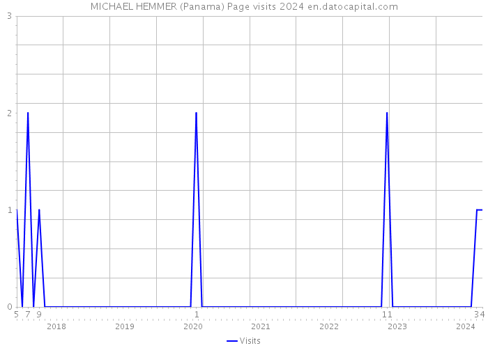 MICHAEL HEMMER (Panama) Page visits 2024 