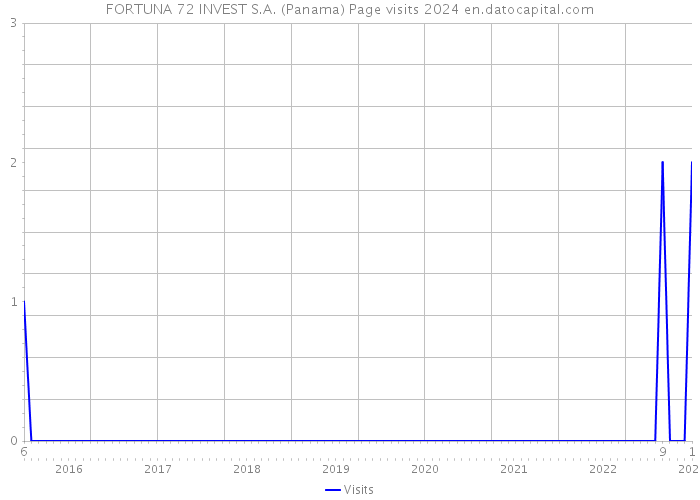 FORTUNA 72 INVEST S.A. (Panama) Page visits 2024 