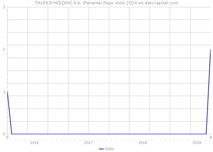 TAUNUS HOLDING S.A. (Panama) Page visits 2024 