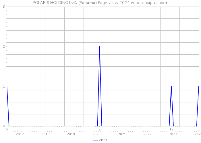 POLARIS HOLDING INC. (Panama) Page visits 2024 