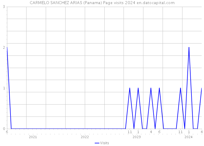 CARMELO SANCHEZ ARIAS (Panama) Page visits 2024 