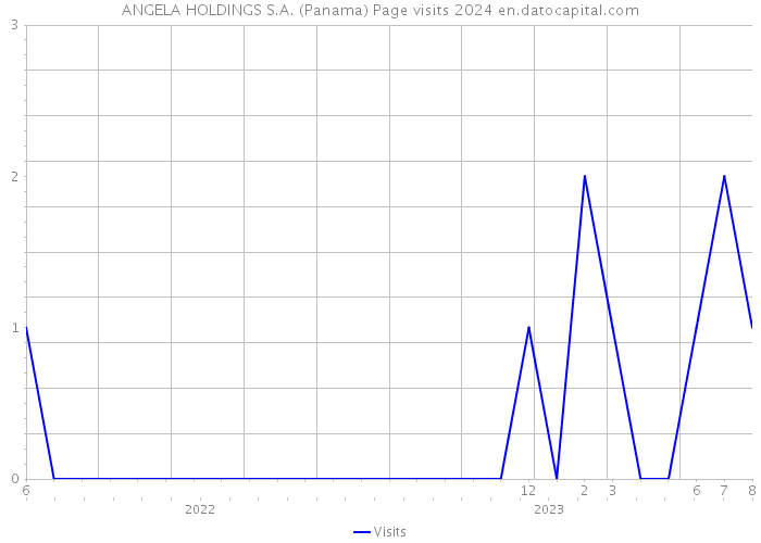 ANGELA HOLDINGS S.A. (Panama) Page visits 2024 