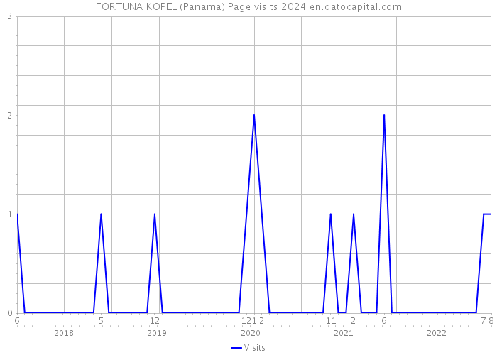 FORTUNA KOPEL (Panama) Page visits 2024 