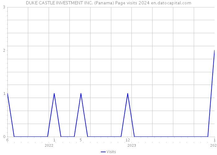 DUKE CASTLE INVESTMENT INC. (Panama) Page visits 2024 