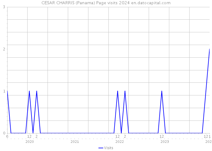 CESAR CHARRIS (Panama) Page visits 2024 