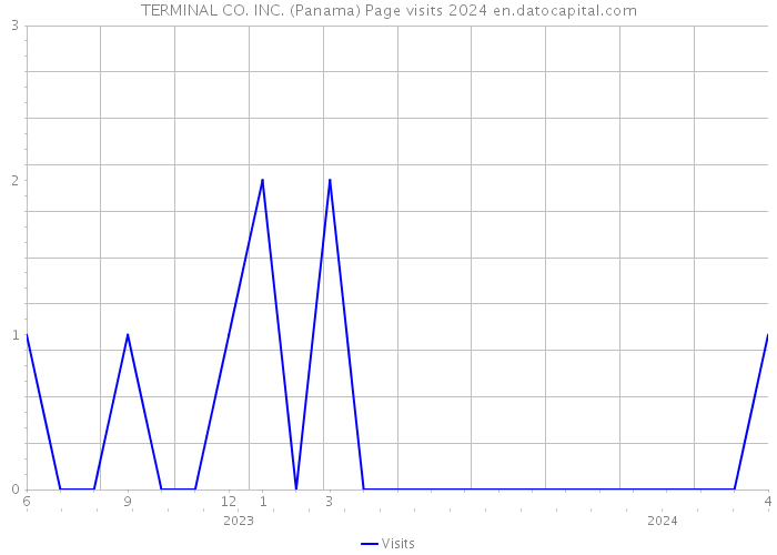 TERMINAL CO. INC. (Panama) Page visits 2024 