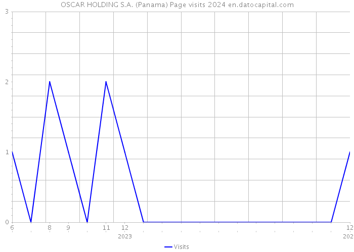 OSCAR HOLDING S.A. (Panama) Page visits 2024 