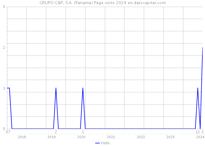 GRUPO C&P, S.A. (Panama) Page visits 2024 