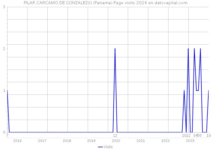 PILAR CARCAMO DE GONZALEZ(I) (Panama) Page visits 2024 