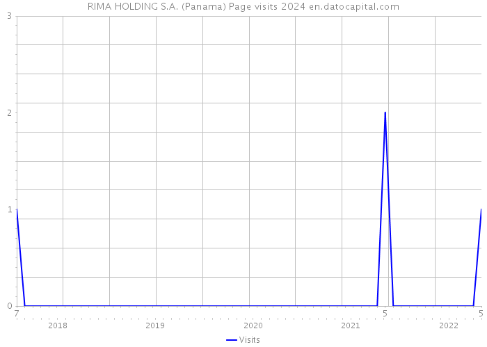 RIMA HOLDING S.A. (Panama) Page visits 2024 