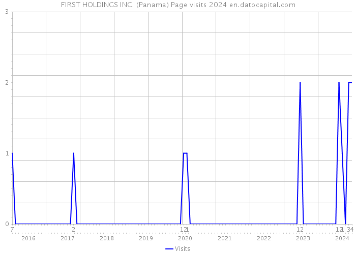 FIRST HOLDINGS INC. (Panama) Page visits 2024 