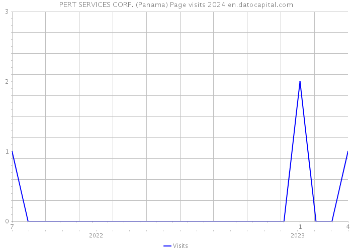 PERT SERVICES CORP. (Panama) Page visits 2024 