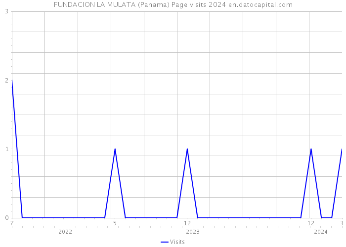 FUNDACION LA MULATA (Panama) Page visits 2024 