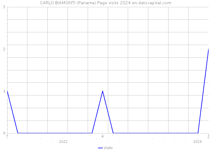 CARLO BIAMONTI (Panama) Page visits 2024 