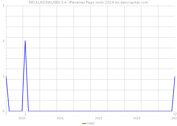 RECKLINGHAUSEN S.A. (Panama) Page visits 2024 