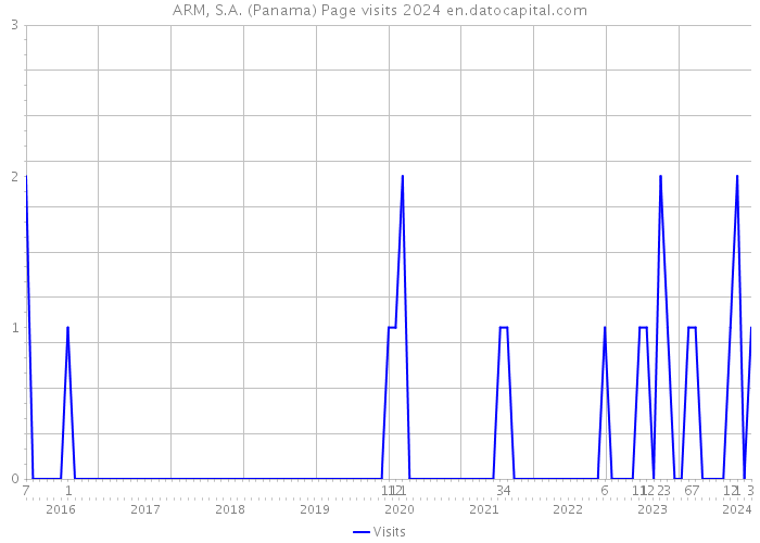 ARM, S.A. (Panama) Page visits 2024 