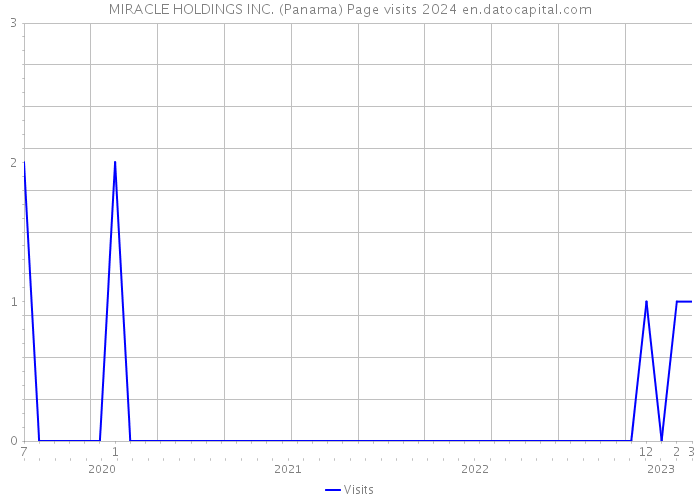 MIRACLE HOLDINGS INC. (Panama) Page visits 2024 