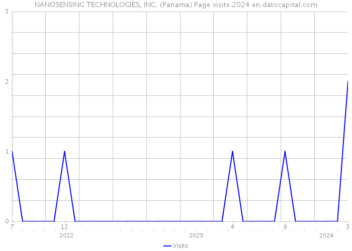 NANOSENSING TECHNOLOGIES, INC. (Panama) Page visits 2024 