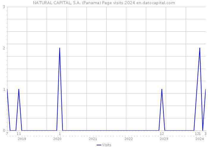 NATURAL CAPITAL, S.A. (Panama) Page visits 2024 