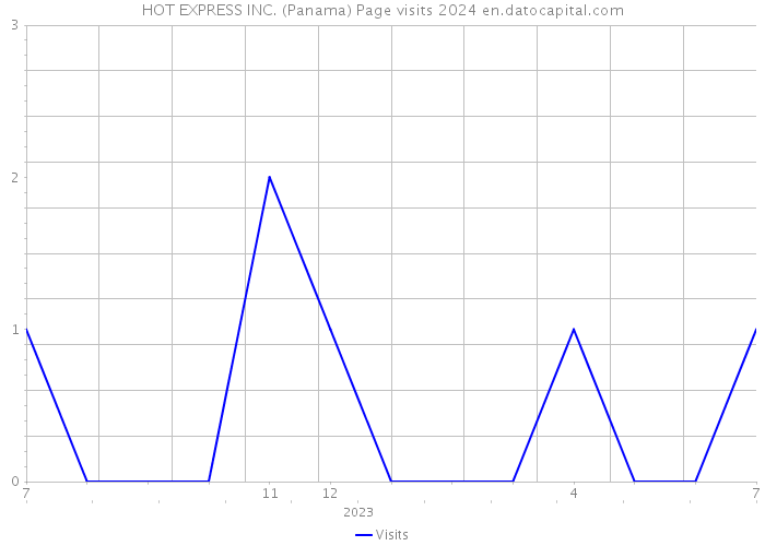 HOT EXPRESS INC. (Panama) Page visits 2024 
