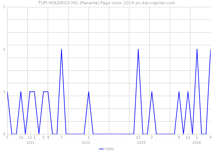 TUPI HOLDINGS INC (Panama) Page visits 2024 