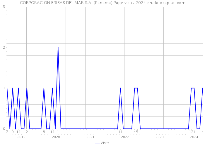 CORPORACION BRISAS DEL MAR S.A. (Panama) Page visits 2024 