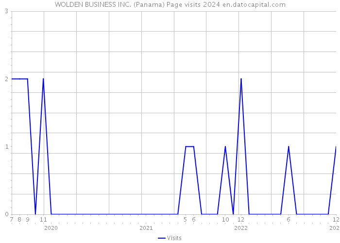 WOLDEN BUSINESS INC. (Panama) Page visits 2024 