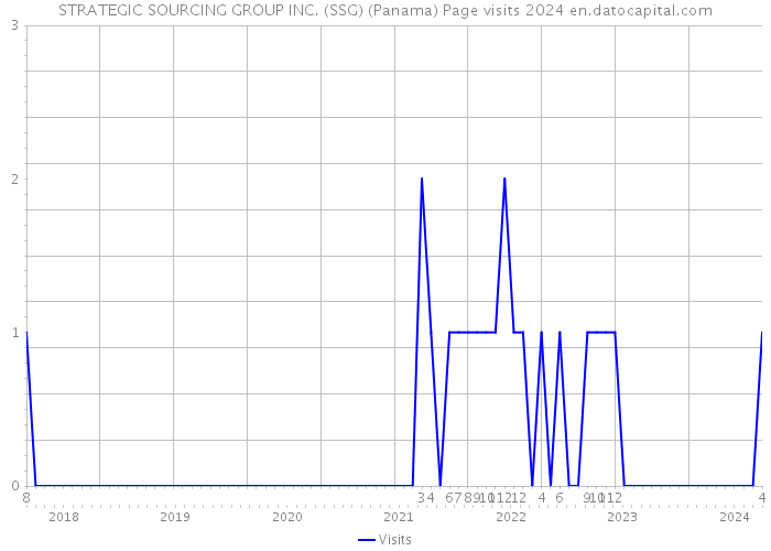 STRATEGIC SOURCING GROUP INC. (SSG) (Panama) Page visits 2024 