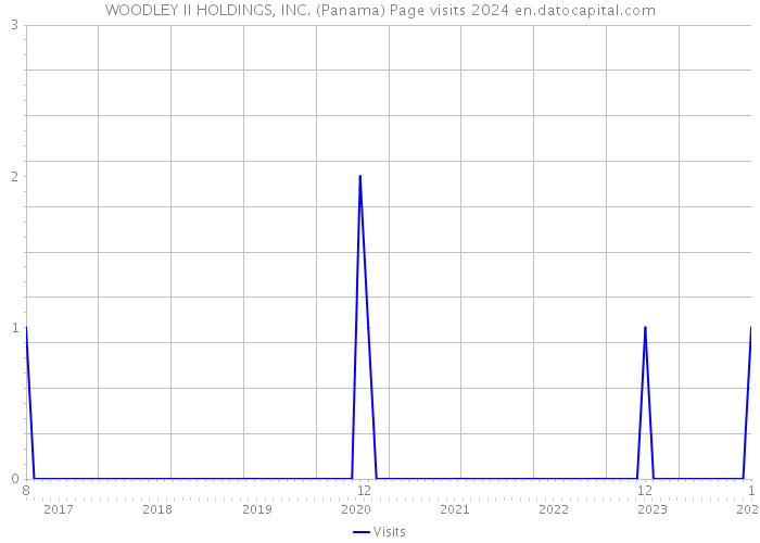 WOODLEY II HOLDINGS, INC. (Panama) Page visits 2024 