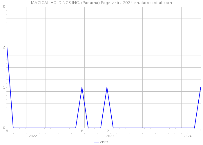 MAGICAL HOLDINGS INC. (Panama) Page visits 2024 