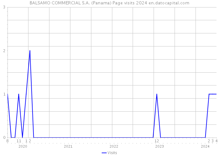 BALSAMO COMMERCIAL S.A. (Panama) Page visits 2024 
